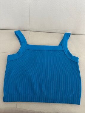Cotton On Vibrant Blue Ribbed Tank
